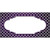 Purple White Quatrefoil Scallop Oil Rubbed Novelty Sticker Decal