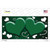 Green White Love Hearts Oil Rubbed Novelty Sticker Decal