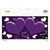 Purple White Love Hearts Oil Rubbed Novelty Sticker Decal
