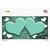 Mint White Love Hearts Oil Rubbed Novelty Sticker Decal