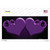 Hearts Over Roses In Purple Novelty Sticker Decal