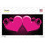 Hearts Over Roses In Pink Novelty Sticker Decal