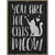 The Cats Meow Novelty Metal Parking Sign