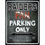 Raiders Metal Novelty Parking Sign