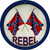 Rebel Novelty Metal Circular Sign C-655