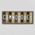 Commodores Team Colors College Fun Strips Novelty Wood Sign WS-890