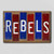 Rebels Team Colors College Fun Strips Novelty Wood Sign WS-948