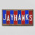 Jayhawks Team Colors College Fun Strips Novelty Wood Sign WS-970