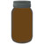 Brown Novelty Mason Jar Sticker Decal