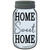 Home Sweet Home Gray Novelty Mason Jar Sticker Decal