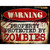 Zombies Metal Novelty Parking Sign