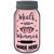 Meals And Memories Pink Novelty Mason Jar Sticker Decal
