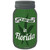 Get High Florida Green Novelty Mason Jar Sticker Decal