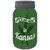 Get High Kansas Green Novelty Mason Jar Sticker Decal