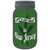 Get High New Jersey Green Novelty Mason Jar Sticker Decal