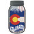 Colorado | USA Flag Novelty Mason Jar Sticker Decal