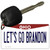 Lets Go Brandon OH Novelty Metal Key Chain