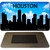 Houston Silhouette Novelty Metal Magnet M-8708