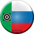 Khakassia Country Novelty Circle Coaster Set of 4