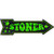 Stoner Novelty Metal Arrow Sign