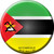Mazambique Country Novelty Circle Coaster Set of 4