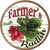 Farmers Market Radish Novelty Circle Coaster Set of 4