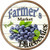 Farmers Market Blueberries Novelty Circle Coaster Set of 4