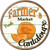 Farmers Market Cantaloupe Novelty Circle Coaster Set of 4
