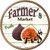 Farmers Market Figs Novelty Circle Coaster Set of 4