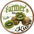 Farmers Market Kiwis Novelty Circle Coaster Set of 4