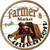 Farmers Market Cinnamon Novelty Circle Coaster Set of 4