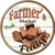 Farmers Market Fudge Novelty Circle Coaster Set of 4