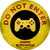 Do Not Enter Controller Novelty Circle Coaster Set of 4