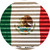 Mexico Flag Novelty Circle Coaster Set of 4