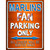 Marlins Metal Novelty Parking Sign