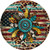 Turquoise Concho Sunflower Novelty Circle Coaster Set of 4