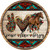 Peace Love Horses Novelty Circle Coaster Set of 4