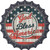 God Bless America Script Novelty Metal Bottle Cap Sign