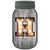 H Bulb Lettering Novelty Mason Jar Sticker Decal