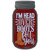 Im Head Over Boots For You Novelty Mason Jar Sticker Decal