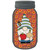 Gnome With Tomato and Onion Novelty Mason Jar Sticker Decal