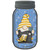 Gnome With Sewing Machine Novelty Mason Jar Sticker Decal