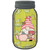 Gnome With Teapot and Cookies Novelty Mason Jar Sticker Decal