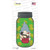Gnome With Chicken Green Novelty Mason Jar Sticker Decal