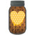 Honeycomb Heart Novelty Mason Jar Sticker Decal