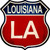 Louisiana Metal Novelty Highway Shield Sign