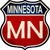 Minnesota Metal Novelty Highway Shield Sign