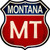 Montana Metal Novelty Highway Shield Sign