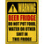 Beer Fridge Only Yellow Novelty Metal Parking Sign