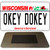 Okey Dokey Wisconsin State Background Novelty Metal Magnet